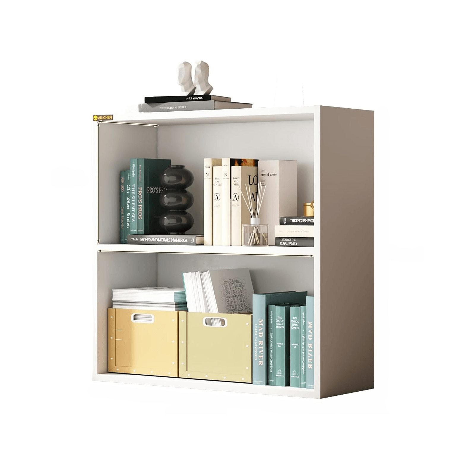 2 Tier Bookshelf for Home Office