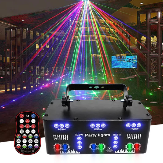 21 holes 4 in 1 RGB disco laser light