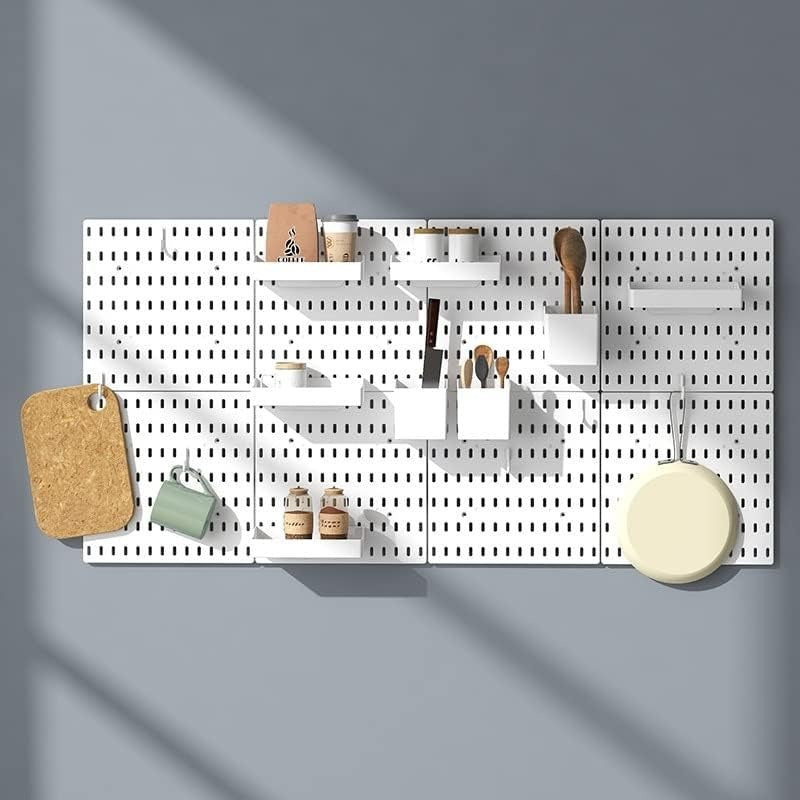 4 pcs Set Pegboard Wall Mount Display Pegboard for  Workplace