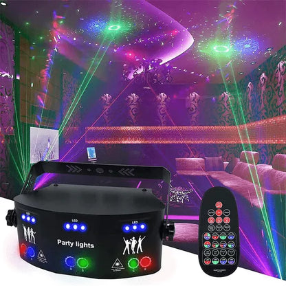 21 holes 4 in 1 RGB disco laser light