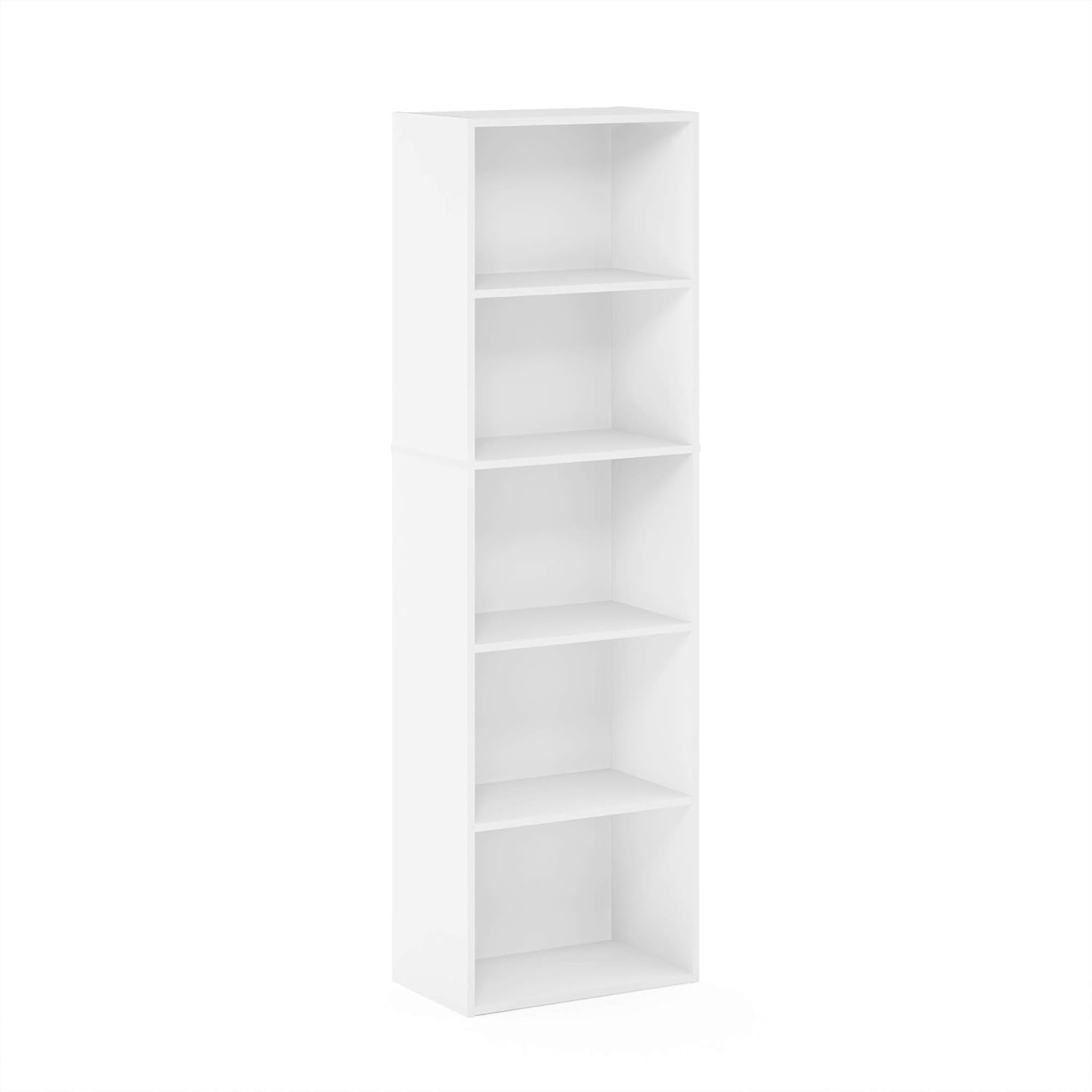 Alisened Bookcase/Bookshelf/Storage Rack,5 Layers,Dark Wood