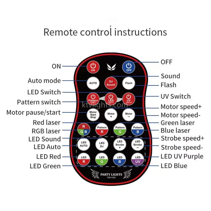 21 holes 4 in 1 RGB disco laser light