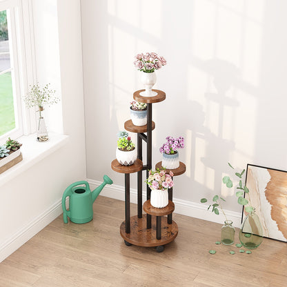 Flower Pot Stand Vertical Stepped Decorative Flower Stand