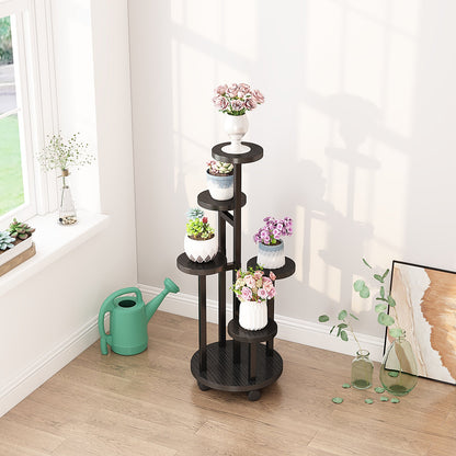 Flower Pot Stand Vertical Stepped Decorative Flower Stand