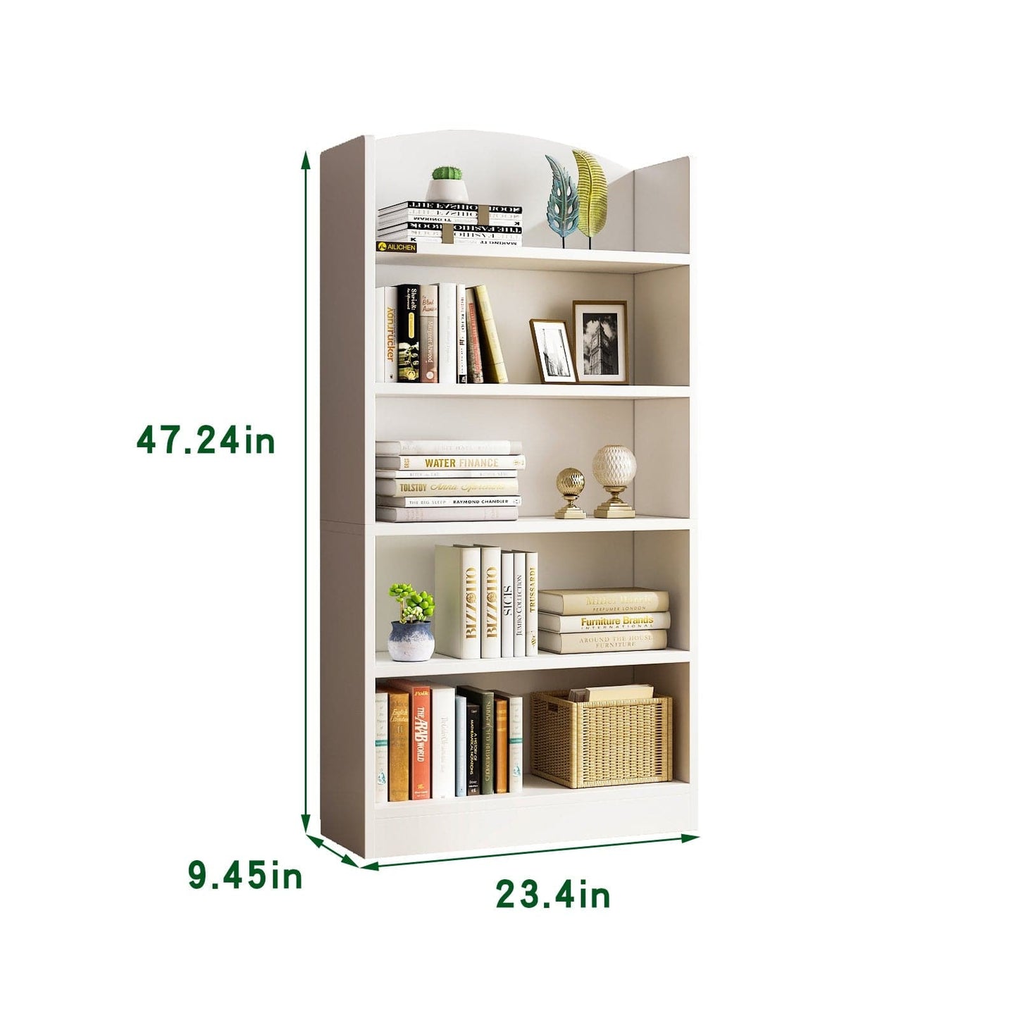 Bookshelves Floor Standing 5 Tier Display Storage Shelves