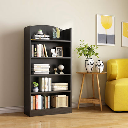 Bookshelves Floor Standing 5 Tier Display Storage Shelves