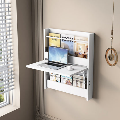 Wall-Mounted Computer Desk beside window