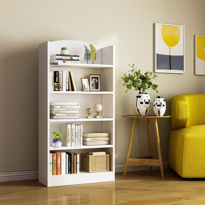 Bookshelves Floor Standing 5 Tier Display Storage Shelves