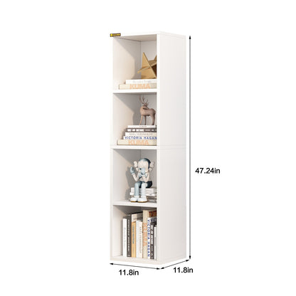 4 Cube Bookcase Display Bookshelf for Living Room Bedroom Home