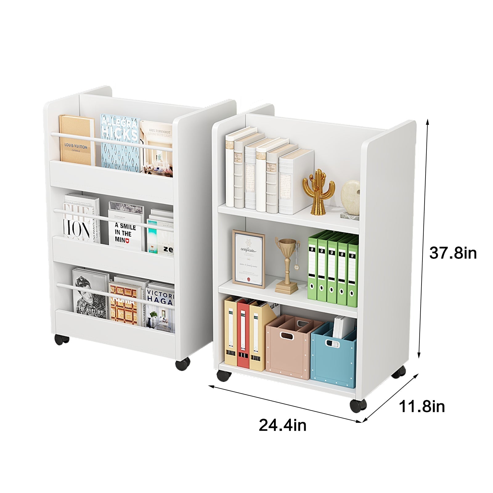 Storage Organizer Modern Book Shelf