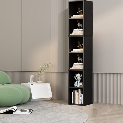 6-Cube Closet Storage Shelves with Wooden