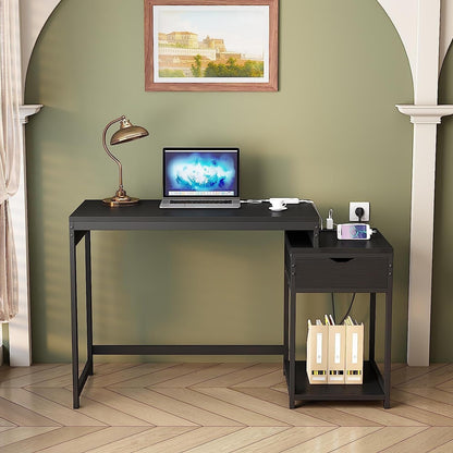 51" Workspace with Power Outlet, USB Charging Port