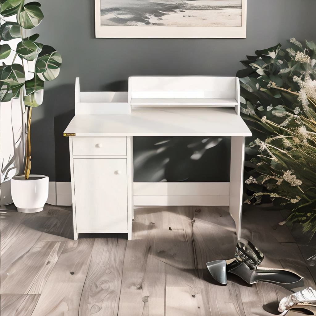 Computer Desk with Hutch and Drawers