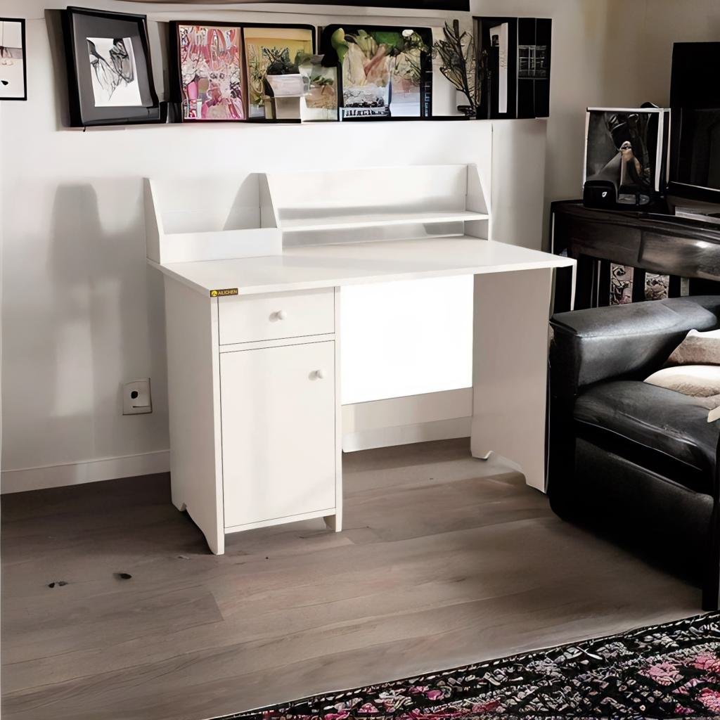 Computer Desk with Hutch and Drawers